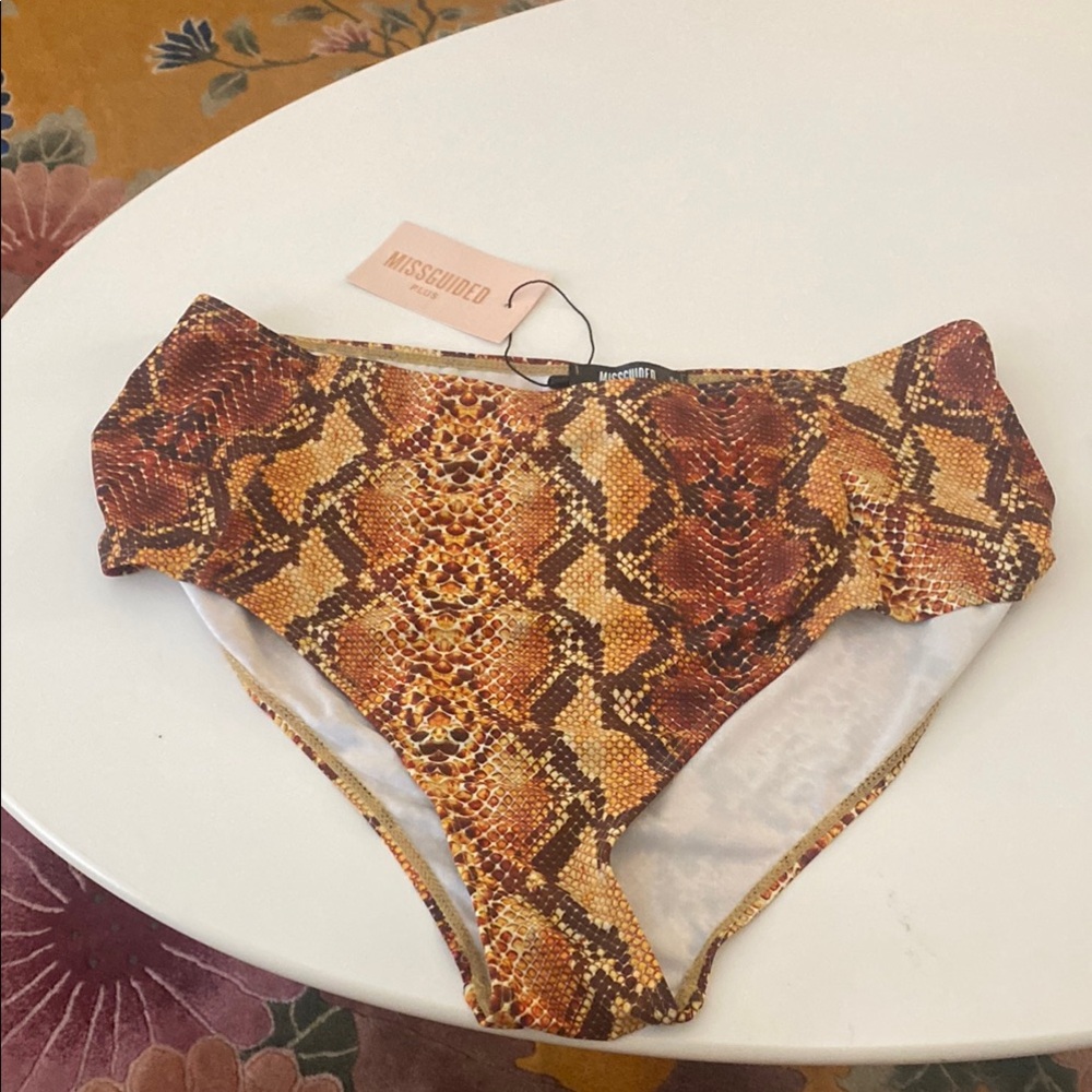 Snake Print Bikini Bottom